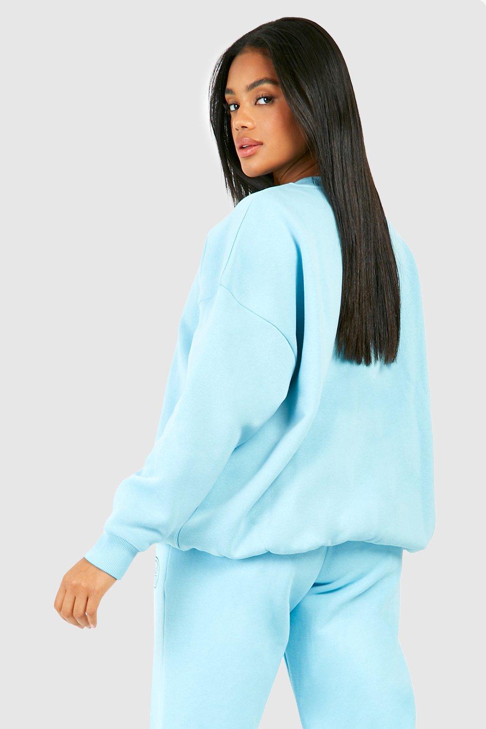 Baby blue oversized on sale sweatshirt